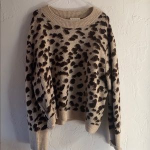 Cheetah print sweater
